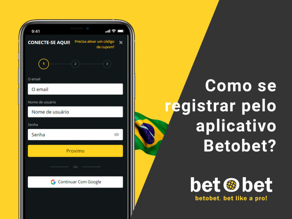 Como se registrar pelo aplicativo betobet Brazil